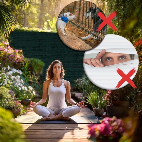 Siatka cieniująca 1,2x50m 140g/m2 + 50 zacisków zielona