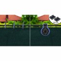 Siatka cieniująca 1,5x50m 110 g/m2 + 50 zacisków zielona