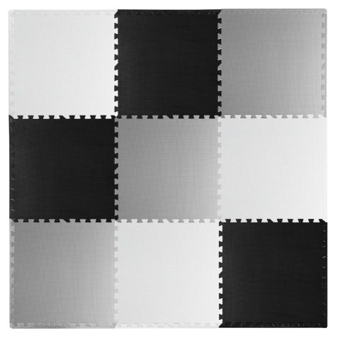 Duża mata piankowe puzzle szachownica Ricokids 180x180cm 9szt