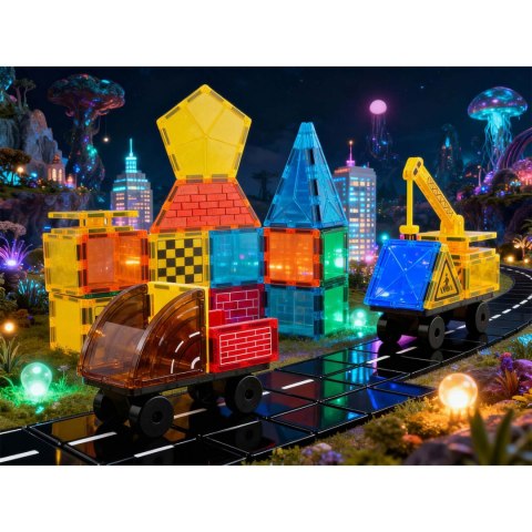 Klocki magnetyczne edukacyjne konstrukcyjne 72 szt RK-780 Ricokids