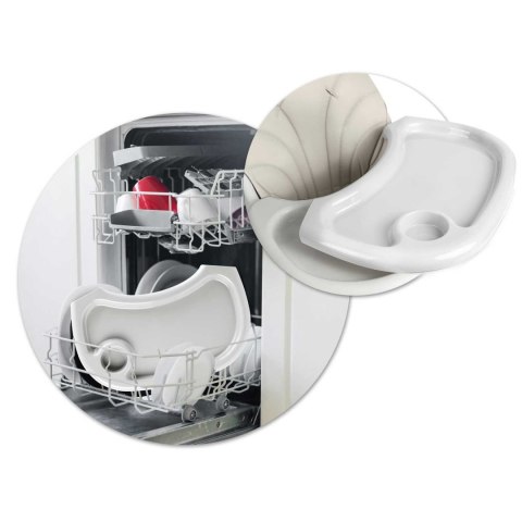 Krzesełko do karmienia ze stolikiem + śliniaczek Milo Ricokids szary