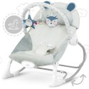 Leżaczek bujaczek z wibracją Ricokids - szary
