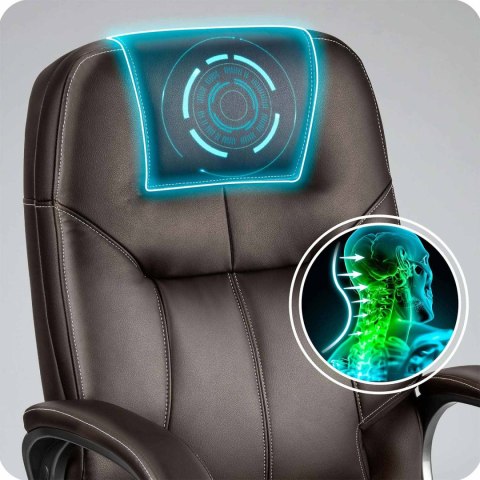 Fotel biurowy obrotowy Sofotel ciemny brąz