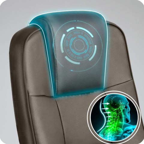 Fotel biurowy obrotowy Sofotel ciemny brąz