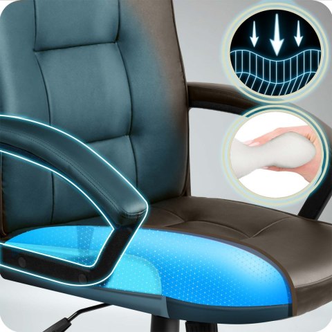 Fotel biurowy obrotowy Sofotel ciemny brąz