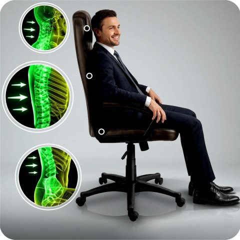 Fotel biurowy obrotowy Sofotel ciemny brąz