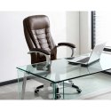Fotel biurowy obrotowy Sofotel ciemny brąz