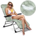 Leżak ogrodowy składany z poduszką Sofotel ChillWell zestaw 2 szt jasno zielony