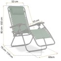 Leżak ogrodowy składany z poduszką Sofotel ChillWell zielony