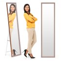 Duże lustro stojące 148 cm aluminowa rama rozstawiane ModernHome ModernHome