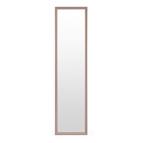 Duże lustro stojące 148 cm aluminowa rama rozstawiane ModernHome ModernHome