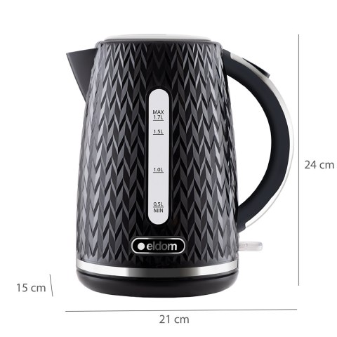 Czajnik elektryczny bezprzewodowy C260 NELO czarny ELDOM 1,7 L ELDOM