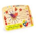 Drewniana tablica manipulacyjna dla dzieci kalendarz zegar ECOTOYS ECOTOYS