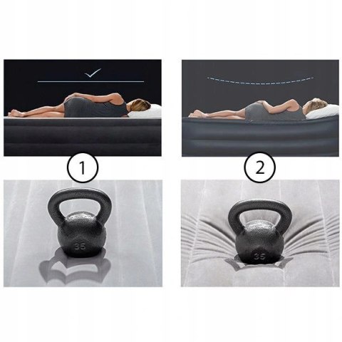 Duży materac dmuchany łóżko do spania z wbudowana pompką INTEX 64761 INTEX