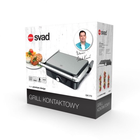 Grill kontaktowy GK170 svad ELDOM składany grill elektryczny ELDOM
