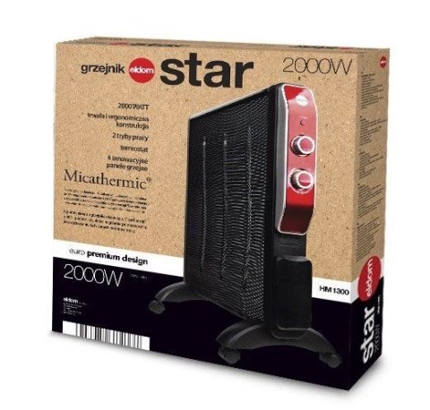 Grzejnik konwektorowy Eldom HM1300 2000W czarny ELDOM