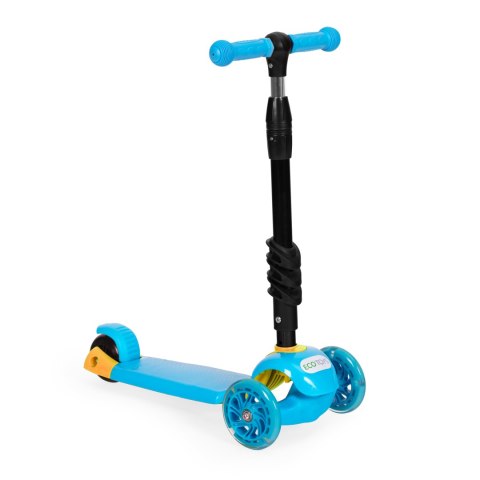 Hulajnoga trójkołowa balansowa led 3w1 świecące kółka - Niebieska ECOTOYS ECOTOYS
