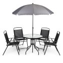 Komplet mebli ogrodowych stolik 4 krzesła parasol MultiGarden MultiGarden
