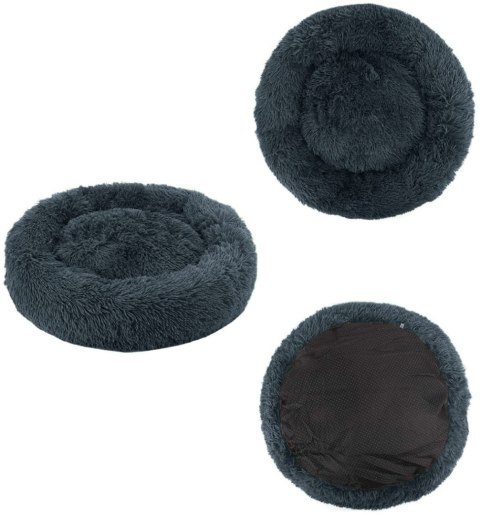 Legowisko pluszowe uniwersalne dla Psa Kota 80cm ciemnoszare LEOBERT