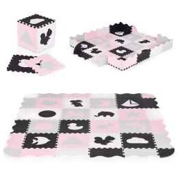 Mata piankowa z płotkiem puzzle suchy basen 36 elementów ECOTOYS ECOTOYS