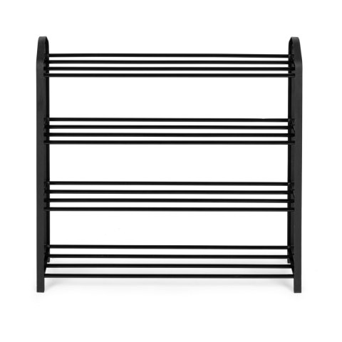 Regał na buty metalowy 4 półki 12 par butów czarny ModernHome ModernHome