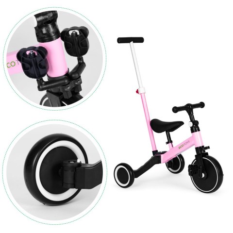 Rower trójkołowy biegowy 2w1 rączka do prowadzenia ECOTOYS ECOTOYS
