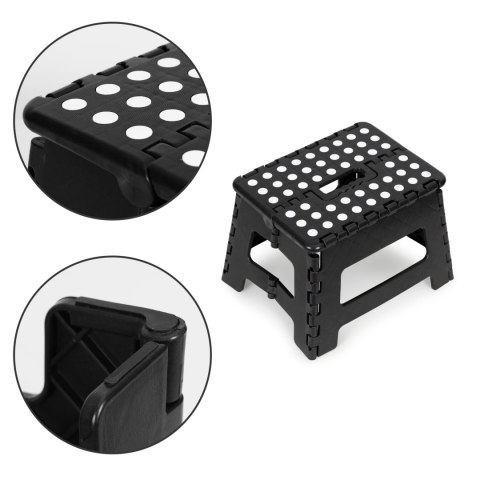 Stołek składany 1 stopniowy taboret z tworzywa 22 cm ModernHome