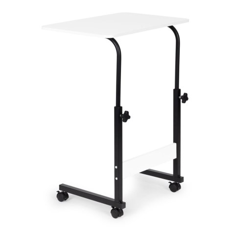 Stolik pod laptopa z kółkami biurko dostawiane do fotela kanapy biały ModernHome ModernHome