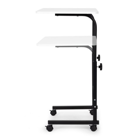 Stolik pod laptopa z kółkami biurko dostawiane do fotela kanapy biały ModernHome ModernHome