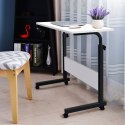 Stolik pod laptopa z kółkami biurko dostawiane do fotela kanapy biały ModernHome ModernHome