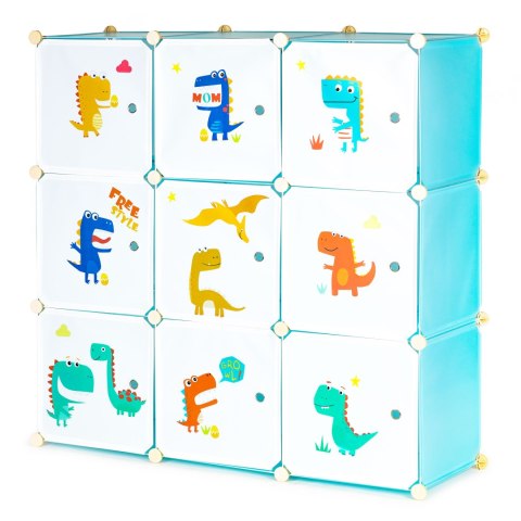 Szafka regał dla dzieci modułowa 9 półek dziecięca ModernHome