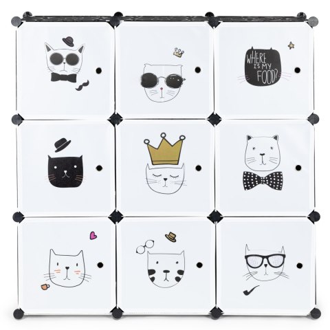 Szafka regał dla dzieci modułowa 9 półek dziecięca ModernHome