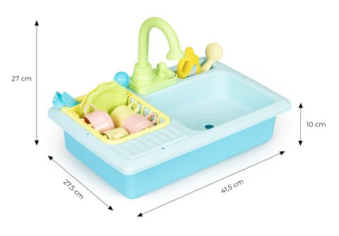 Zlew zlewozmywak z kranem napełniany wodą 12 akcesoriów zabawka dla dzieci MULTISTORE