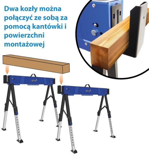 Składany koziołek roboczy 1 sztuka
