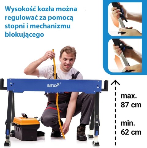 Składany koziołek roboczy 1 sztuka