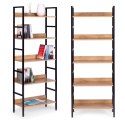 Regał loftowy wysoki 5 półek metal MDF ModernHome ModernHome
