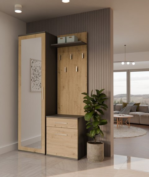Garderoba DUO ANTRACYT ARTISAN