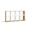 Regał Malax 2X4 DĄB ARTISAN BIEL