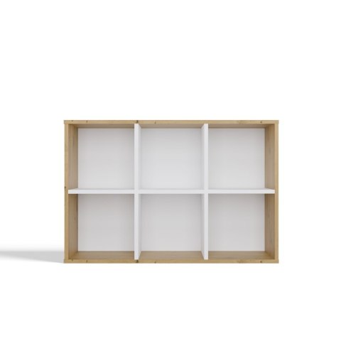 Regał Malax MINI 2X3 DĄB ARTISAN BIEL