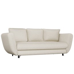 SOFA SARIS BEŻOWY NOGA CZARNA