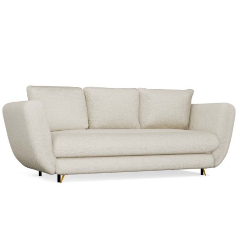 SOFA SARIS BEŻOWY NOGA ZŁOTA