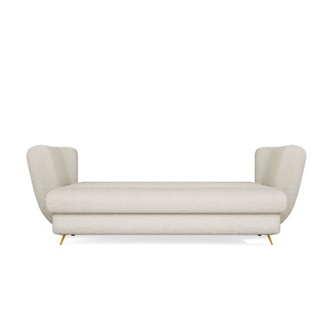 SOFA SARIS BEŻOWY NOGA ZŁOTA