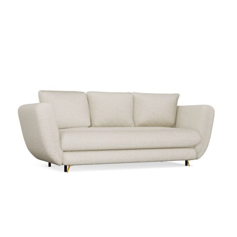 SOFA SARIS BEŻOWY NOGA ZŁOTA