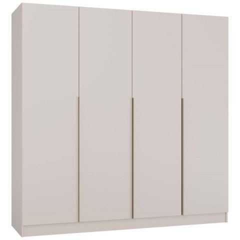 SZAFA SENSO 4D 200 CM 4 DRZWI ZŁOTE UCHWYTY DO SALONU SYPIALNI KASZMIR BEŻ