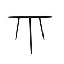 Stolik Kawowy Ogrodowy VIBE 60 Cm Stalowy 3 Nogi Szary