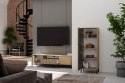 Witryna KAMARO 1DD SLIM DĄB ARTISAN Lamele Front Ryflowany