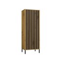 Witryna KAMARO 1DD SLIM DĄB ARTISAN Lamele Front Ryflowany