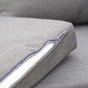 Zestaw Mebli Ogrodowych Jadalnianych DUISBURG Sofa Fotel Stolik ANTRACYT / BRĄZOWY