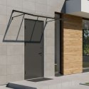 Daszek nad drzwi wejściowe 140x90 cm zadaszenie osłona UV MultiGarden MultiGarden