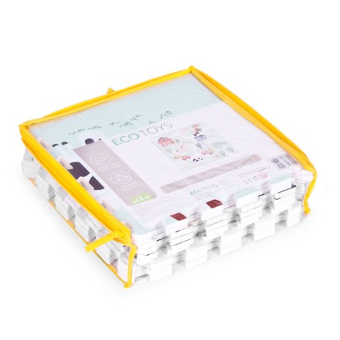 Duża mata piankowa EVA dla dzieci Farma 90,5x90,5 cm 21 el. ECOTOYS ECOTOYS